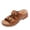 Brown_022, variant on Domuza Womens Orthopedic Sandals Non Slip Slip on Arch Support Flat Wedge Sandals Lightweight Hiking Shoes 2026 New Soft Foam Shoes Light Blue 7(EU-38)