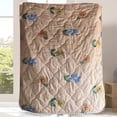 thumbnail image 2 of Summer Clearance 2025! PRETXORVE Quilt, Summer Quilt, -friendly Plain Printed Washed Summer Quilt Ventilation Quilt, 2 of 6