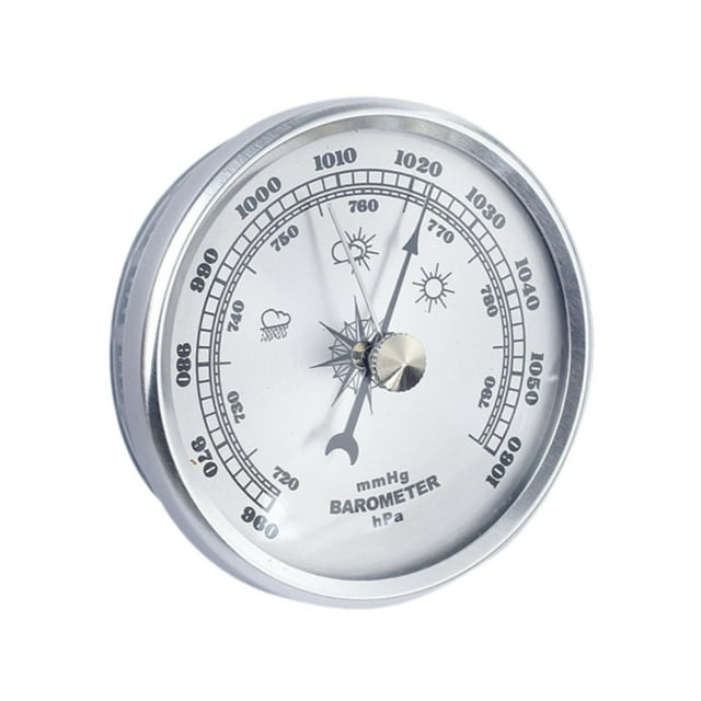 Maytalsory Barometer Wall Hanging Analog Weather Station Fishing Home Boat for Gold Silver