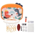 thumbnail image 2 of Mini aro de baloncesto de dinosaurio, mini aro de baloncesto de dinosaurio, aro de baloncesto plegable con marcador electrónico, aro de baloncesto interior para que los niños logren más, 2 of 9