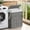 Dove Gray, variant on LEDREM 14.5-Gallon Slim Laundry Hamper with Lid, Rattan Clothes Basket with Removable Liner & Handles, Foldable, Space-Saving, Cloud White