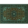 thumbnail image 1 of Ahgly Company Machine Washable Indoor Rectangle Persian Turquoise Blue Traditional Area Rugs, 7' x 10', 1 of 4