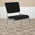thumbnail image 2 of Flash Furniture HERCULES Series 1000 lb. Rated Black Antimicrobial Fabric Bariatric Medical Reception Chair with 3/4 Panel Back, 2 of 6