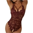 thumbnail image 4 of uublik Lingerie Set for Women Sexy Naughty Babydoll Sexy Naughty Bodysuit Plus Size Lace, 4 of 5