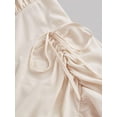 thumbnail image 3 of Apricot Vintage-Inspired Ruffle Layered Midi Dress With Adjustable Straps And Side Tie Waist, 3 of 4