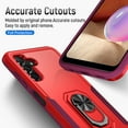 thumbnail image 6 of Nalacover Military Grade Heavy Duty Case for Samsung Galaxy A14 5G, Rugged Rotated Ring Holder Kickstand Bracket Cover with Magnetic Car Mount Soft TPU Shockproof Lens Protective Case,Red+Rose, 6 of 8