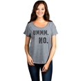 thumbnail image 2 of Thread Tank Ummm NO Women's Relaxed Slouchy Dolman T-Shirt Tee Heather Grey 2X-Large, 2 of 4
