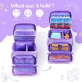 thumbnail image 4 of CARRFA Carrying Case Compatible with Yoto Player (3rd Generation), Card Holder Hold Up to 30 Cards, Travel Storage Bag for Bluetooth Audio Speaker & Headphone Accessories(Purple), 4 of 8