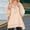 Beige, variant on Women's Solid Color Crew Neck Buttoned Loose Sweatshirt | Casual Fall/Winter Fashion Pullover Top College Sweatshirts Women Hooded Zip up Sweatshirts Chest Hair Sweater Drawstring Pullover Alien