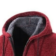 thumbnail image 6 of Men Solid Color Hooded Jacket Windbreaker Mid-length Casual Coat, 6 of 9