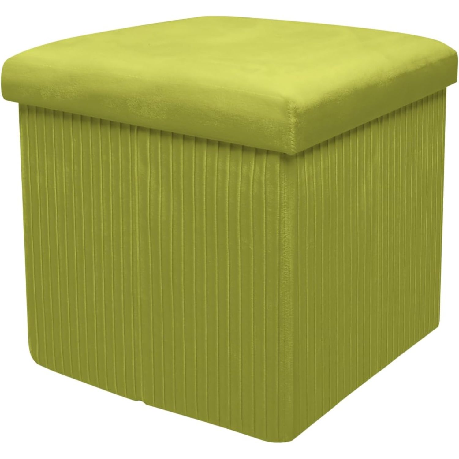 SEYATPOOL Folding Storage Ottoman Cube, 15 Inches Small Storage Ottoman