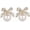 white/stud, variant on Bow Pearl Earrings for Women, Valentines Day Gifts Trendy Ribbon Earring Gift Ideas Wife Girlfriend Valentine Birthday Wedding Christmas Jewelry[y2164]