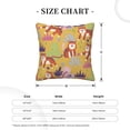 thumbnail image 4 of Square Throw Pillow Covers with Core, Fun Animal Tiger Pillows for Sofa Beds, 18"x18", 4 of 9