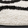 thumbnail image 3 of SAFAVIEH Norway Durga Modern Area Rug, Ivory/Black, 6'7" x 6'7" Round, 3 of 8