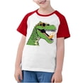 thumbnail image 4 of RXIRUCGD 2025 Vêtements d'Été pour Enfants Tout-Petits Garçons Filles Mode Mignon Col Rond Imprimé Manches Courtes Haut, 4 of 7