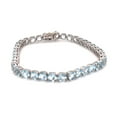 thumbnail image 3 of 925 Sterling Silver Sky Blue Topaz Bracelet, 3 of 3