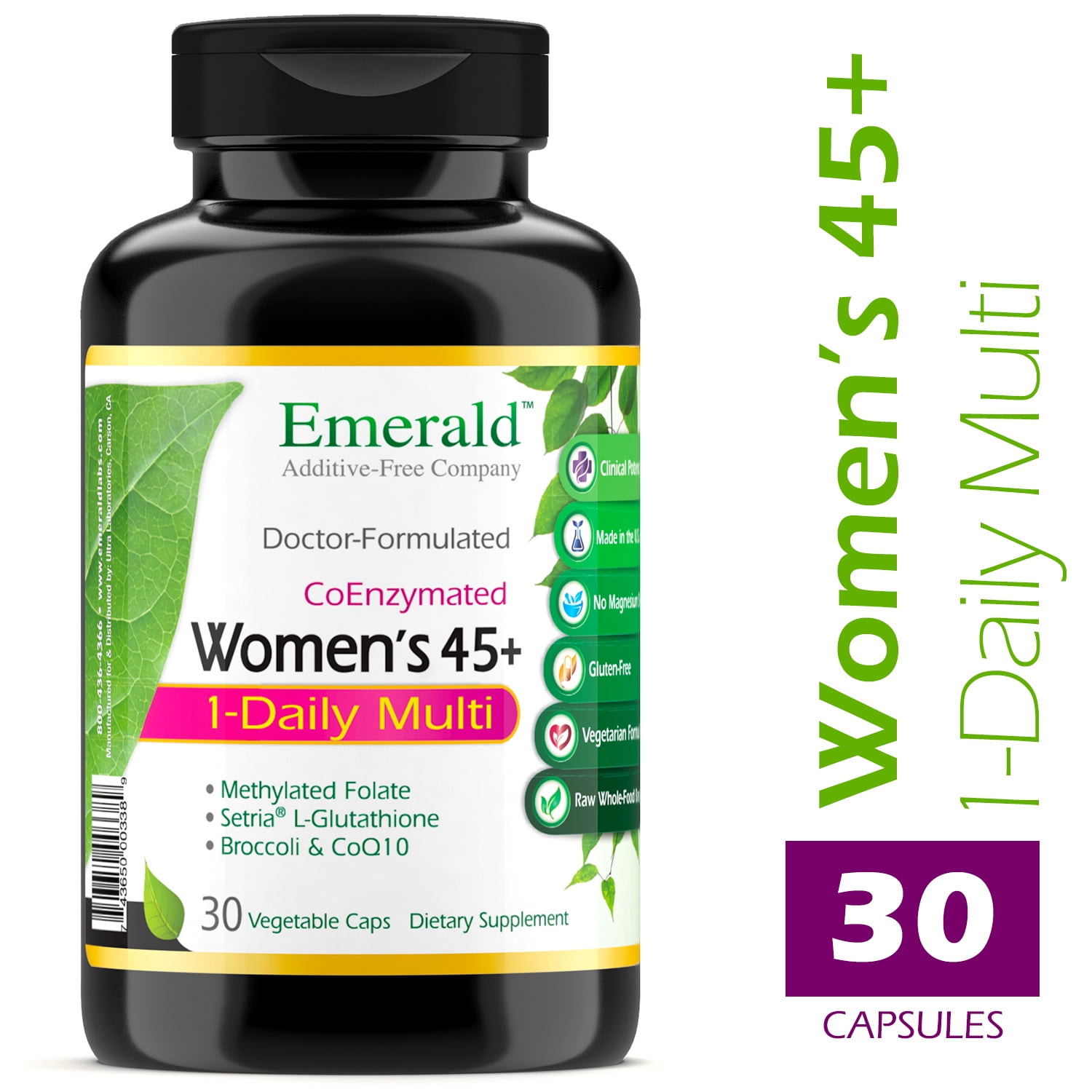 Emerald Laboratories Women's 45+ 1Daily Multi Multivitamin with
