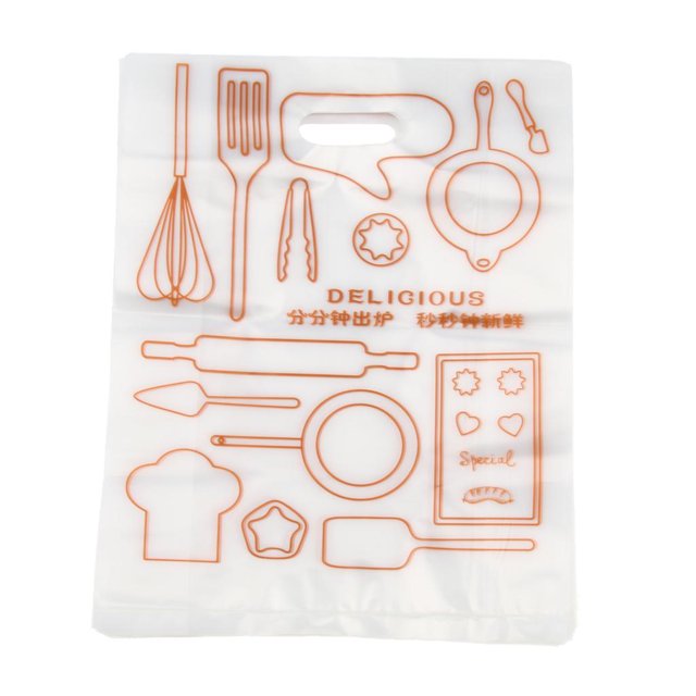 100 Unidades de Bolsas de Plástico para Embalaje de Alimentos a Prueba de Aceite 18x24cm Zulema