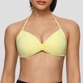 thumbnail image 4 of hoksml Halter Neck Ruched Bra for Women Wireless Comfort Bralette with Adjustable Straps, 4 of 8