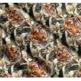 thumbnail image 3 of Soimoi Cotton Voile Fabric Tropical Leaves & Tiger Face Jungle Print Sewing Fabric Yard 56 Inch Wide, 3 of 7