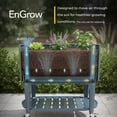 thumbnail image 2 of Permasteel Raised Garden Bed with Legs, 40×20×37 in, Planter Box with EnGrow™ TrueSoil™ Technology for Vegetables, Flowers, Herbs, and Fruit, Outdoor Indoor, Storage Shelf, Blue, 2 of 8