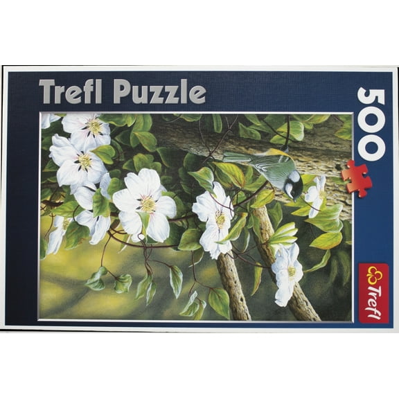 Trefl Jigsaw Puzzle - Tit Among Flowers (500 Pieces)