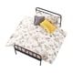 thumbnail image 1 of Cama de muñecas a escala 1/12, muebles en miniatura, bricolaje, cama doble de hierro decorativa, modelo de casa de muñecas, decoración para diorama, Hierba verde, 1 of 10