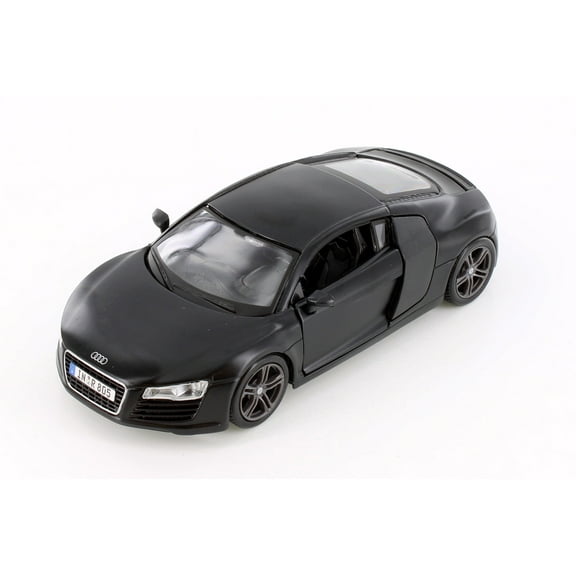 Audi R8 Hard Top, Matte Black - Showcasts 38281BK - 1/24 Scale Diecast Model Car