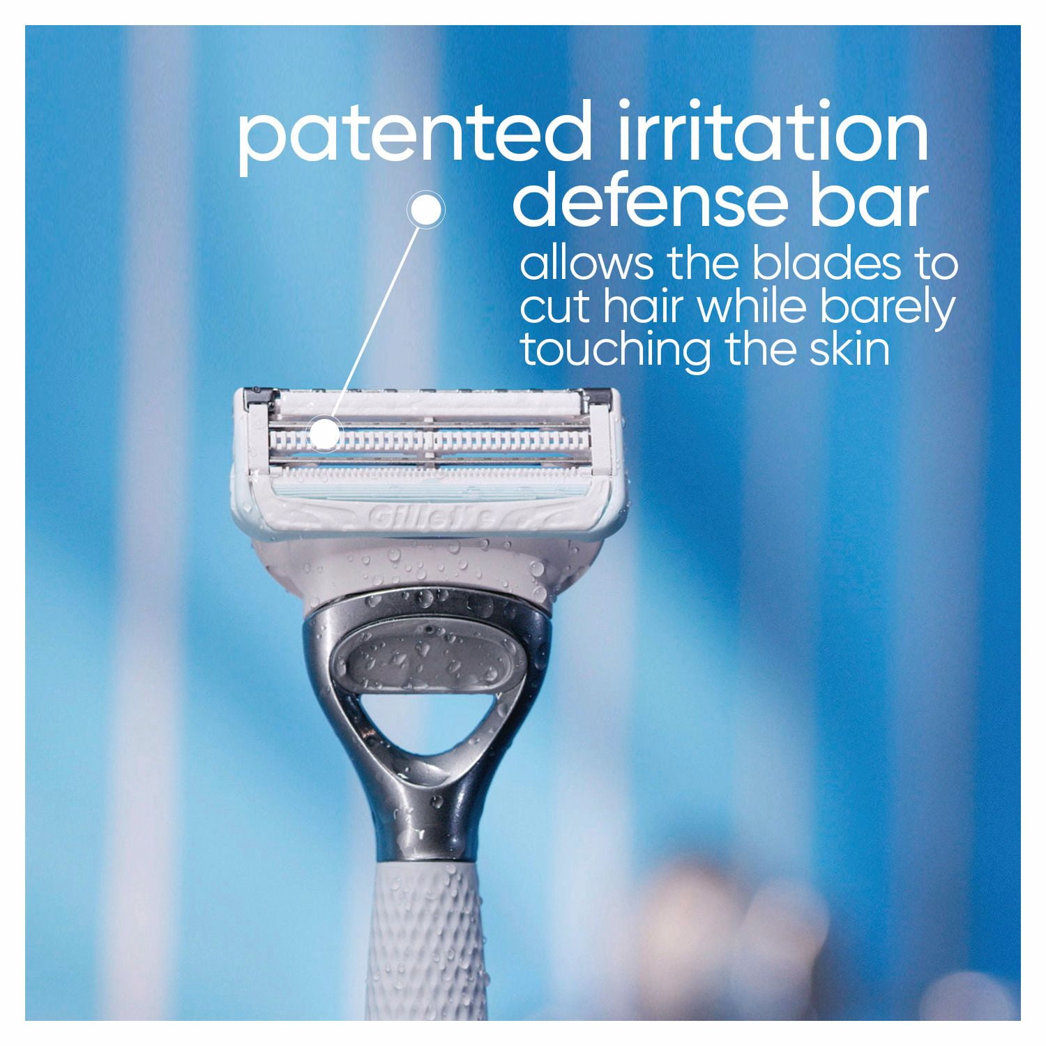 Gillette Venus for Pubic Hair and Skin, Women's Razor Blades, 4 Refills, 4 Refills