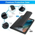 thumbnail image 5 of Backlit Keyboard Case for Samsung Galaxy Tab A8 10.5 2022 Smart Soft Case with Bluetooth Keyboard for Galaxy Tab A8 10.5" SM-X200/X205/X207 Detachable Wireless Keyboard Tablet Cover, 5 of 7