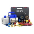 thumbnail image 1 of Bomba de Vacío FIXITFAST 4cfm 1/3hp con Manómetro R134a R22 R410a R404a para Refrigeración HVAC sin, 1 of 8