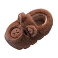 thumbnail image 2 of breaise Toddler Slippers for Girls Boys Fluffy House Shoes with Heel Cover Winter Warm Plush Cute Outdoor Shoes, 2 of 7