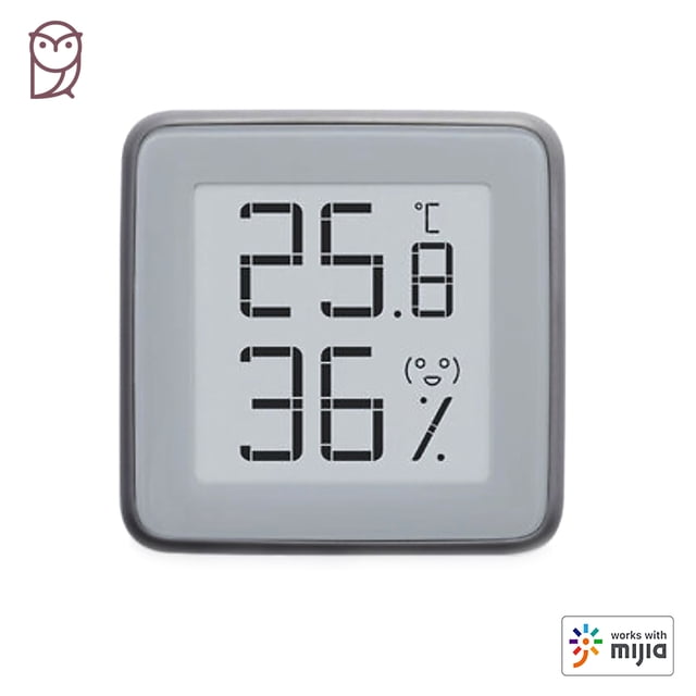 Digital BT Thermometer and Hygrometer Electronic-INK Screen Room Thermometer and Humidity Gauge with Temperature Humidity Monitor 3-Month Data Storage MHO-C401