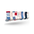 thumbnail image 5 of Wonder Nation Girls Ankle Stripe Socks, 10-Pack, Sizes S-L, 5 of 16