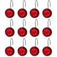 thumbnail image 2 of 12Pcs/Set Crochets de Rideau Décoratif Facile à Utiliser en Acier Inoxydable Imperméable à l'Eau Strass Cintre Fournitures Ménagères, 2 of 10
