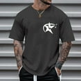 thumbnail image 2 of Sngxgn Mens T Shirt - Short Sleeve Crew Neck Soft Fitted Tees Classic Tshirts(Dark Gray,M), 2 of 9