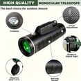 thumbnail image 2 of QUTETN 10X40 Portable High-Power HD Monocular Telescope with 10X Magnification, Suitable for Outdoor Travel, Camping, Bird Watching, Concerts, And As a Festival Gift., 2 of 4