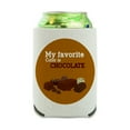 thumbnail image 1 of My Favorite Color Is Chocolate Can Cooler - Drink Sleeve Hugger Collapsible Insulator - Beverage Insulated Holder, 1 of 3