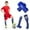 Royal Blue, variant on Youth Football Shin Guards With Matching Soccer Socks Set Protective Leg Gear For Kids Teens Adjustable Straps Durable Impact Resistance Sports Equipment For Training Games Practice(Black L)