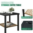 thumbnail image 6 of Clouddwell 3-Piece Patio Furniture Set,Steel Rocking Chair with Comfortable Cushions and Coffee Table.for Garden,Yard Black, 6 of 7