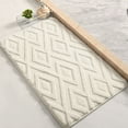 thumbnail image 6 of Unique Bargains Geometric Pattern Bathroom Mat Absorbent Non-Slip Bath Rug Beige 20" x 32", 6 of 7