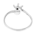 thumbnail image 3 of Princess Perfect Tiara Crown White Pearl Sterling Silver Band Ring-9, 3 of 5