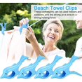 thumbnail image 4 of 4 Uds clip para TOALLA DE PLAYA tumbona de plástico clip para TOALLA DE PLAYA grande tumbona a prueba de viento clip de lino 4,5*13cm ER, 4 of 5