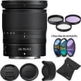 thumbnail image 1 of Nikon NIKKOR Z 24:70mm f/4 S Lens with 72mm Filter Kit (UV, FLD, CPL), 1 of 1