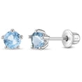 thumbnail image 1 of Pendientes In Season Jewelry de plata de ley 925 para niñas, 1 of 6