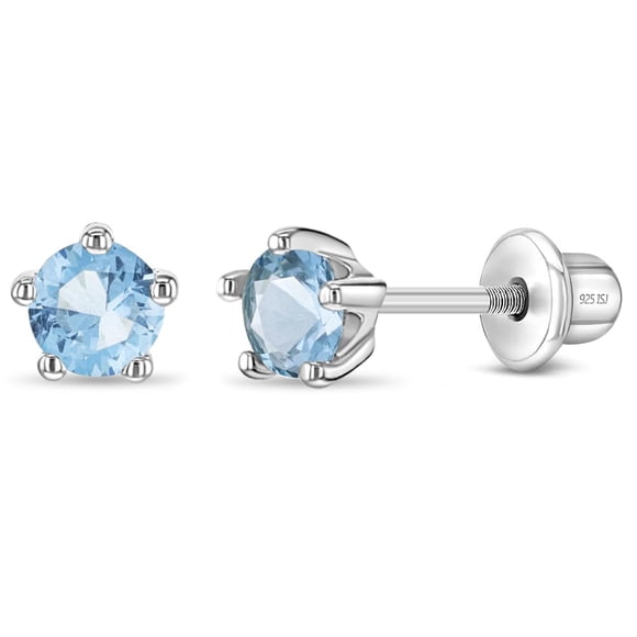 Pendientes In Season Jewelry de plata de ley 925 para niñas