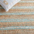 thumbnail image 6 of SAFAVIEH Natural Fiber Jack Striped Area Rug, Teal/Natural, 10' x 14', 6 of 11