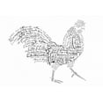 thumbnail image 2 of De Lauzun, Marion  14x11 White Modern Wood Framed Museum Art Print Titled - As The French Say-Rooster, 2 of 4