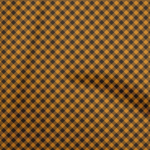 oneOone Silk Tabby Orange Fabric Check Sewing Material Print Fabric By The Yard 42 Inch Wide