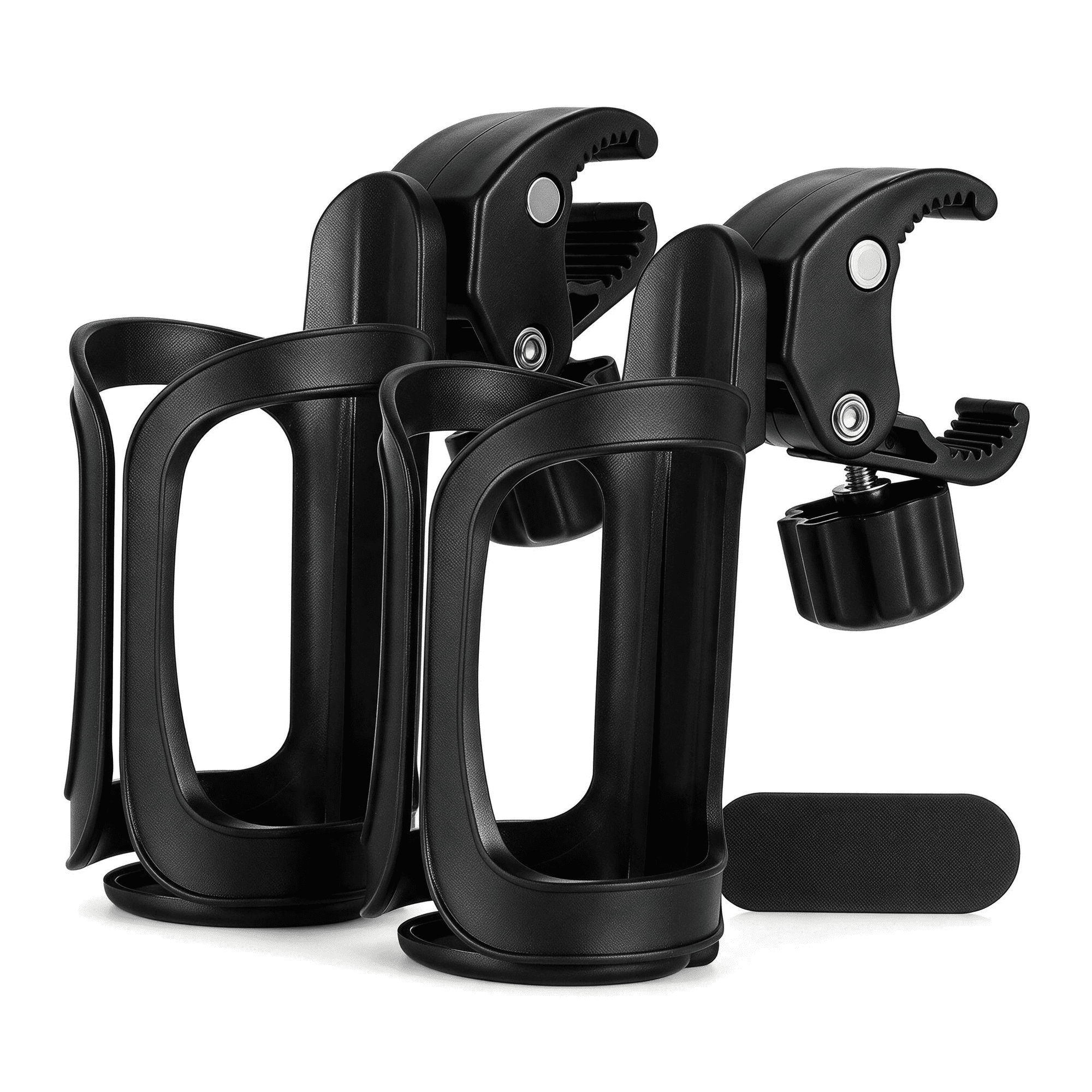 WZB Universal Drink Holder, 360° Rotatable Tool‑Free Mount for Stroller, Wheelchair, Bike, Walker & Scooter